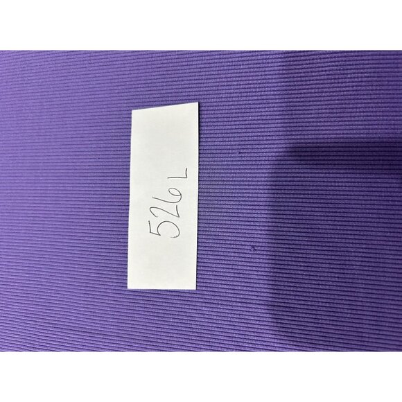 Ribbed Short Sleeve Top Purple Sz Large Stretch Polyester Blend Casual Basic - Picture 8 of 9